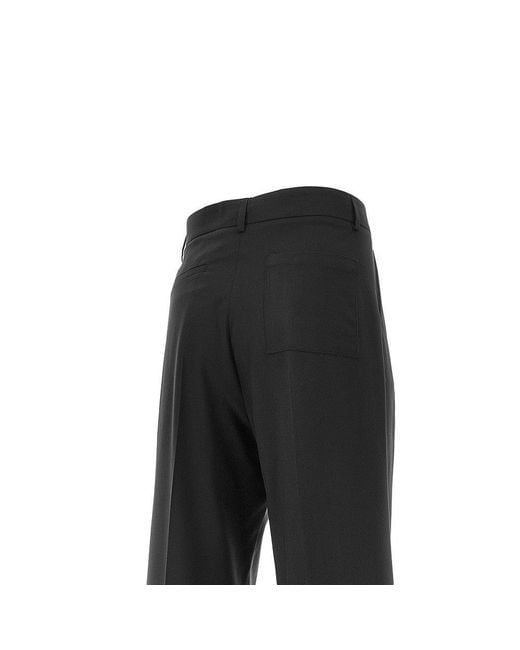 C.9.3 Black Viscose-Blend Pants With Darts for men