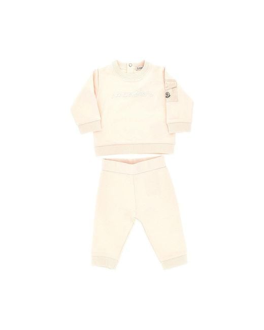 Moncler Natural Stretch Cotton Two-Pieces Set Kids
