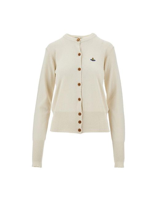 Vivienne Westwood White 'Bea' Cotton Cardigan