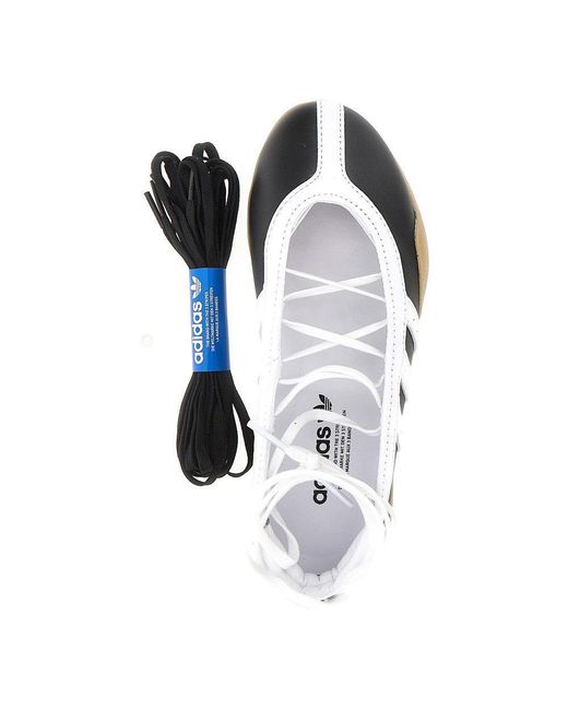 Adidas Originals Blue 'Taekwondo Mei' Leather Ballerinas Sneakers