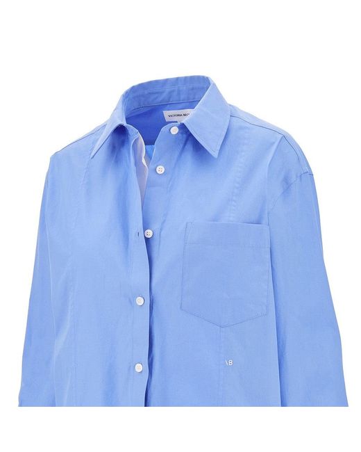 Camicia Double-Layer di Victoria Beckham in Blue