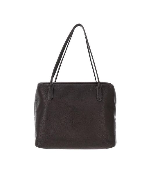 The Row 'Henri' Grained Leather Bag in Black | Lyst