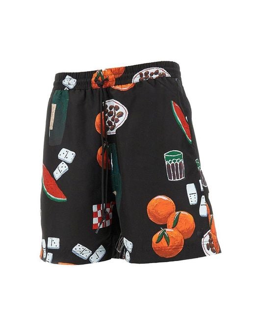 Carhartt Black 'Slater' Swim Shorts for men