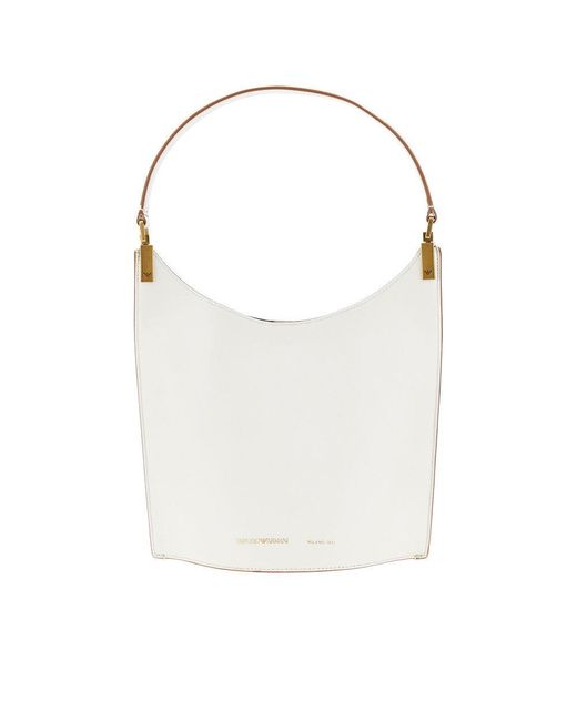 Borsa A Spalla Piccola di Emporio Armani in White