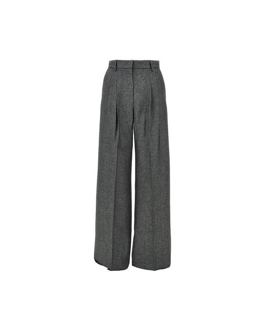 ANDAMANE Gray 'Nathalie' Mouliné Knitting Pants