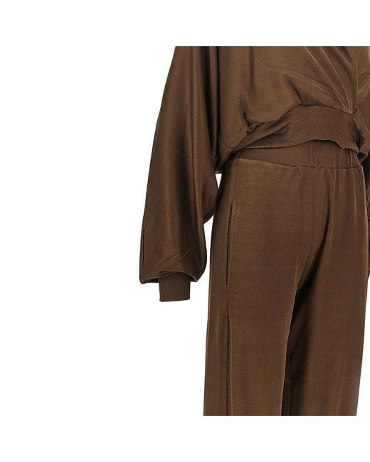 ANDAMANE Brown 'Grace' Knitted Set
