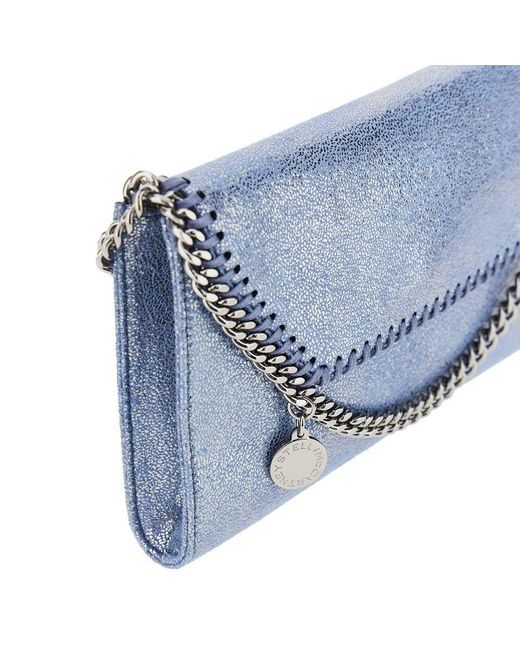 Stella McCartney Blue Mini Falabella Crossbody Bag