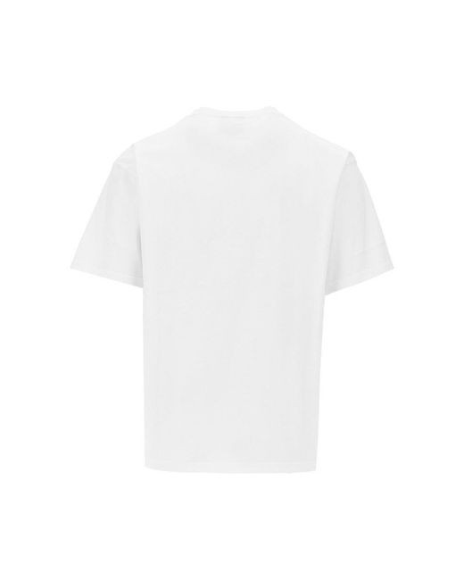 Public Possession White 'Pizza & Musik' Cotton T-Shirt for men