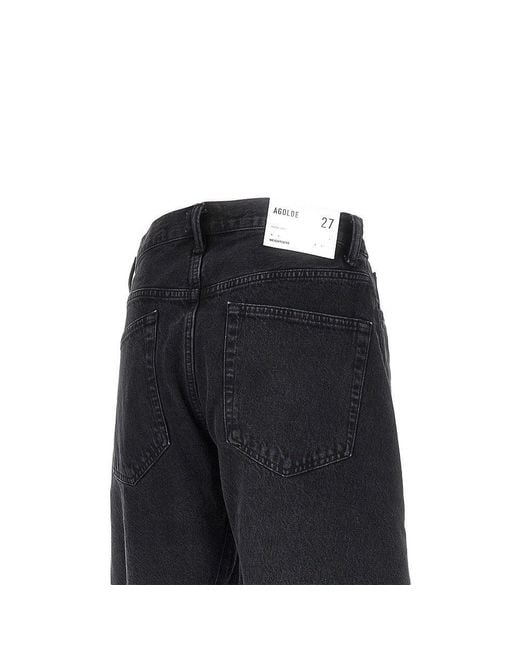 Agolde Blue Cotton Denim 'Spiral' Jeans