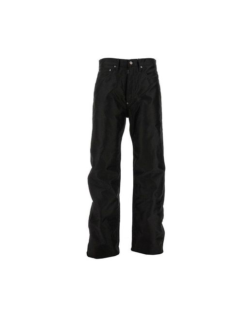 Maison Margiela Black Straight Leg Cotton Pants for men