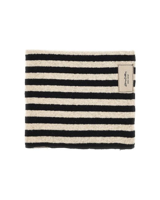 MaDilly Black Cotton-Blend Neck Warmer Kids for men