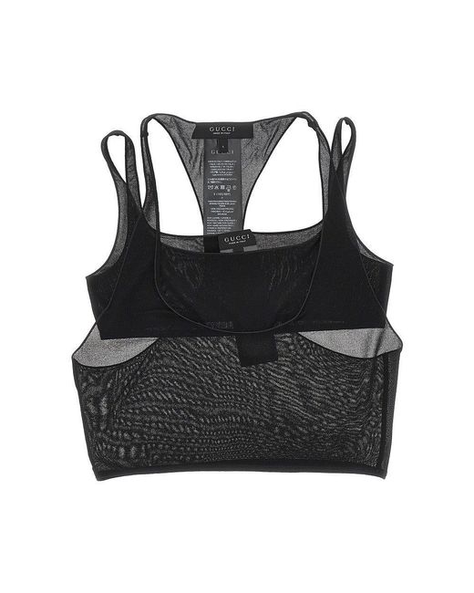 Top Due Pezzi di Gucci in Black