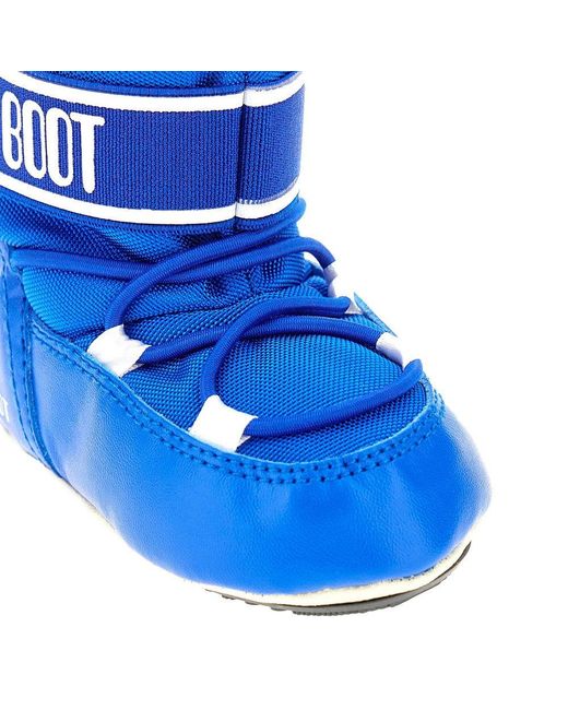 Moon Boot Blue Nylon 'Crib' Boots Kids for men