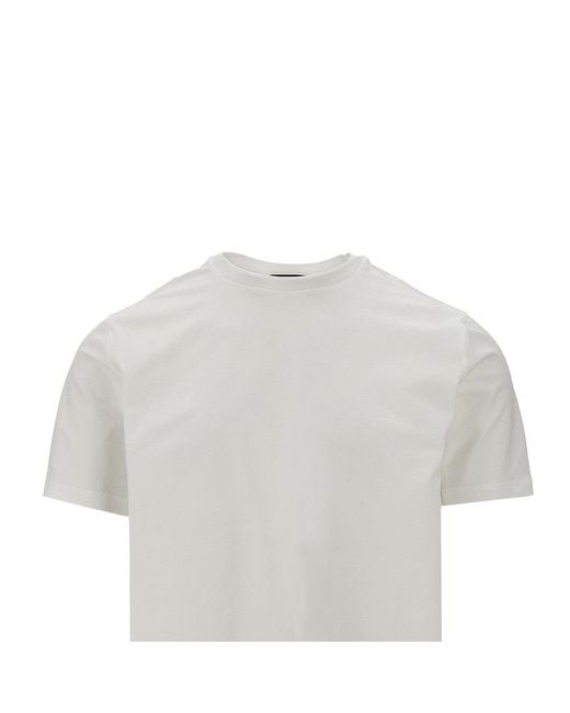 Herno Gray Stretch Jersey T-Shirt for men