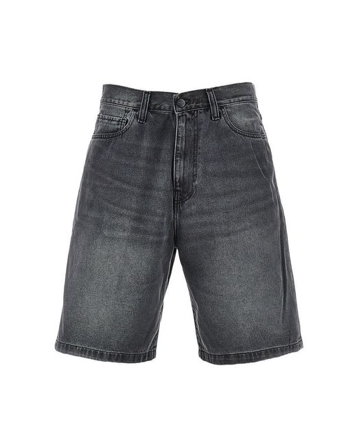 Carhartt Gray 'Landon' Denim Shorts for men