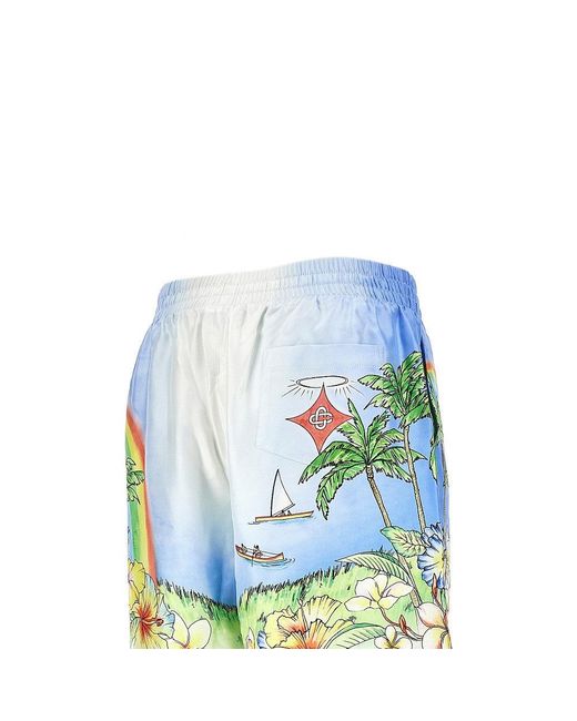 Casablanca Blue Shorts for men