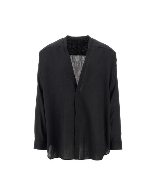 Camicia 'Lido Larry' Uomo di Rick Owens in Black da Uomo