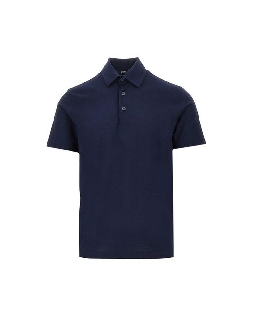 Polo di Herno in Blue da Uomo