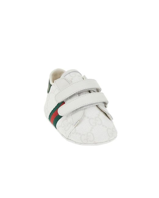 Gucci Multicolor Gg Supreme Shoes With Web Detail Kids for men