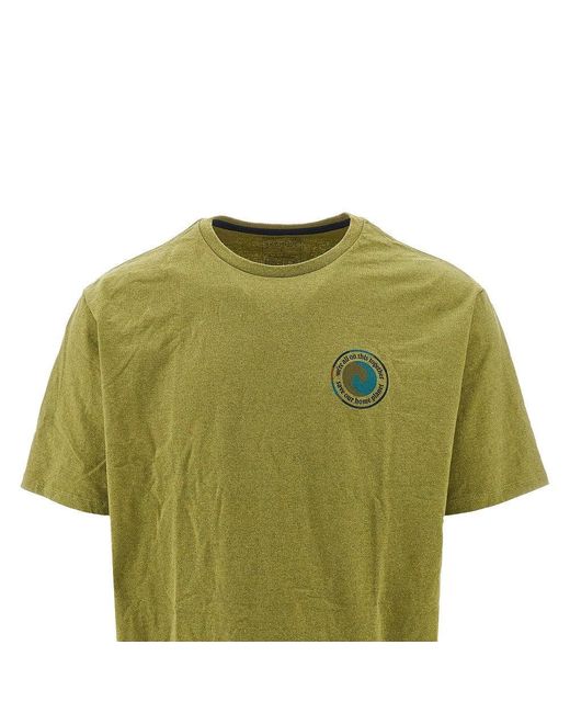 Patagonia Green 'Unity Fitz Responsibili-Tee' T-Shirt for men