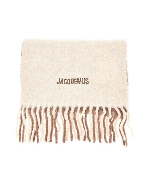 Jacquemus Natural 'Moisson' Alpaca-Blend Scarf