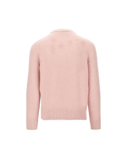 Piacenza 1733 Pink Virgin Wool Sweater for men