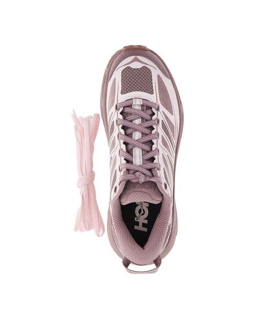 Hoka One One Pink 'Mafate Speed 2' Sneakers