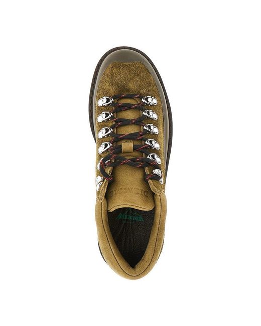Diemme Green Rubber And Suede 'Cornaro Due' Sneakers for men