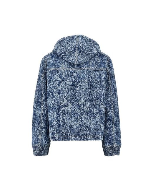 Felpa Oversize di 1989 STUDIO in Blue da Uomo
