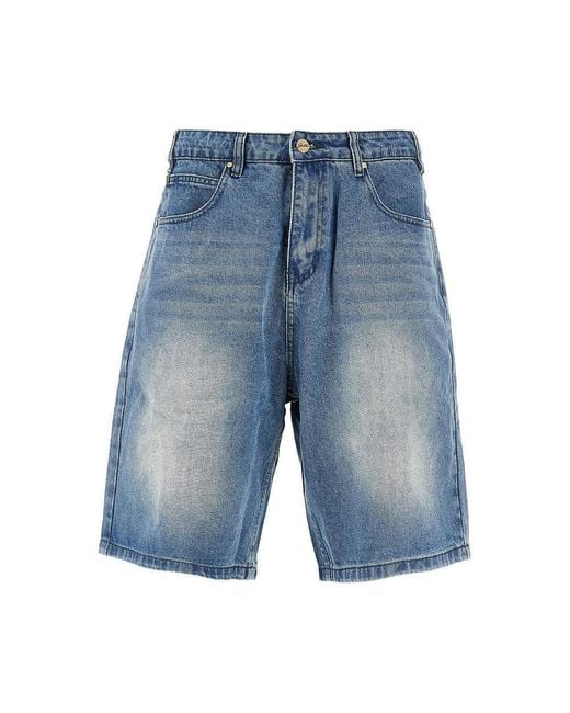 Butter Goods Blue 'Warped' Denim Shorts for men