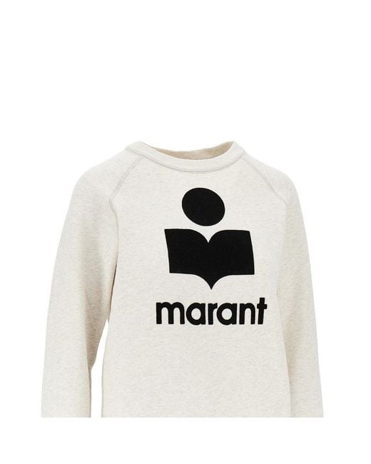 Isabel Marant White 'Millyny' Crewneck Sweatshirt
