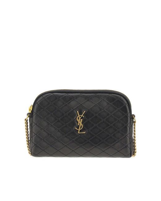 Saint Laurent Black 'Gaby' Crossbody Pouch