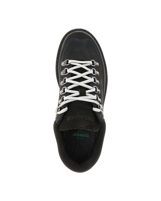 Diemme Black Leather And Rubber 'Cornaro' Sneakers for men