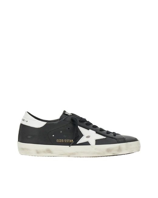 Golden Goose Deluxe Brand Brown 'Super-Star' Leather Sneakers for men