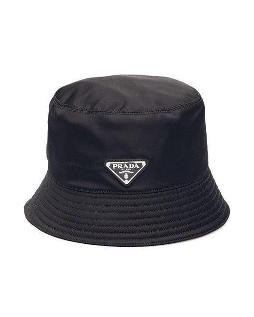Prada Blue Re-Nylon Bucket Hat for men