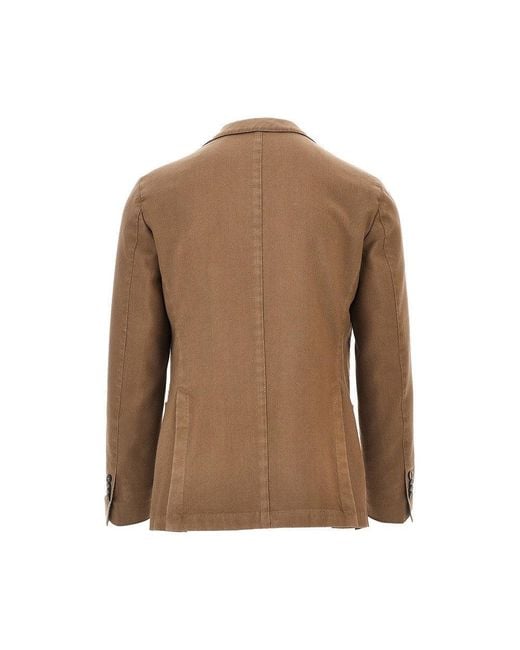 L.b.m. 1911 Brown L. B.M. 1911 'Jack' Wool Single-Breasted Jacket for men