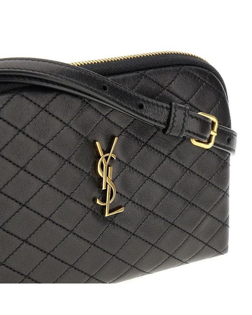 Saint Laurent Black 'Gaby' Crossbody Pouch