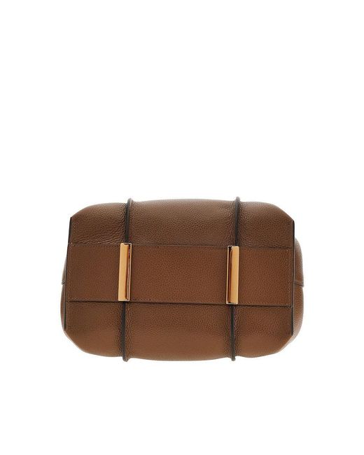 Tod's Brown Mini 'T Timeless' Shopping Bag