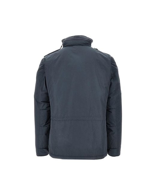 Aspesi Blue Padded Nylon Minifield Jacket for men
