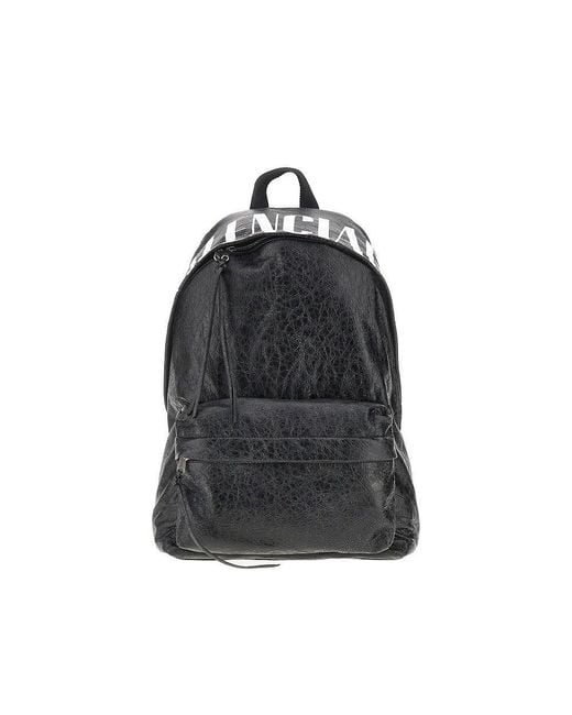 Balenciaga Black 'Editor' Arena Leather Backpack for men