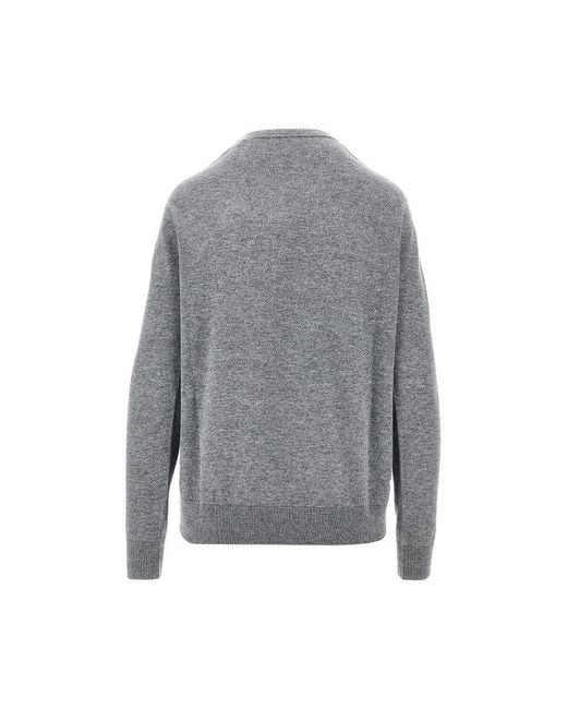 The Row Gray 'Nian' Cashmere Sweater