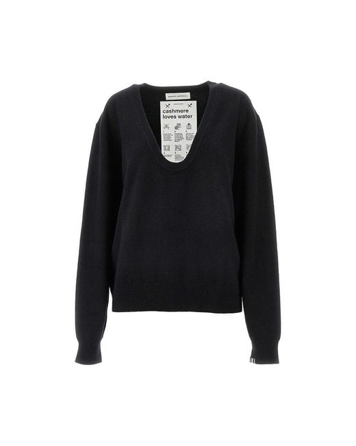 Extreme Cashmere Black 'N.424 Jacob' Cashmere-Blend Sweater