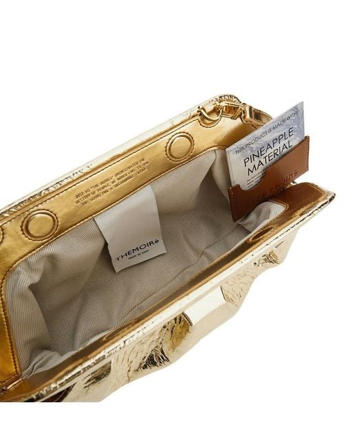 THEMOIRÈ Metallic Metallized Vegan Leather 'Emera' Clutch