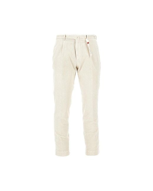 Santaniello Natural Corduroy 'Arechi' Trousers for men