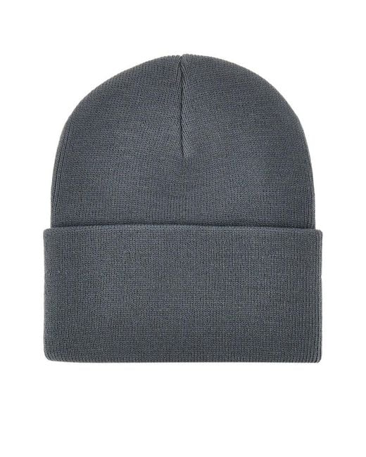 Carhartt Gray Logo Patch Beanie for men