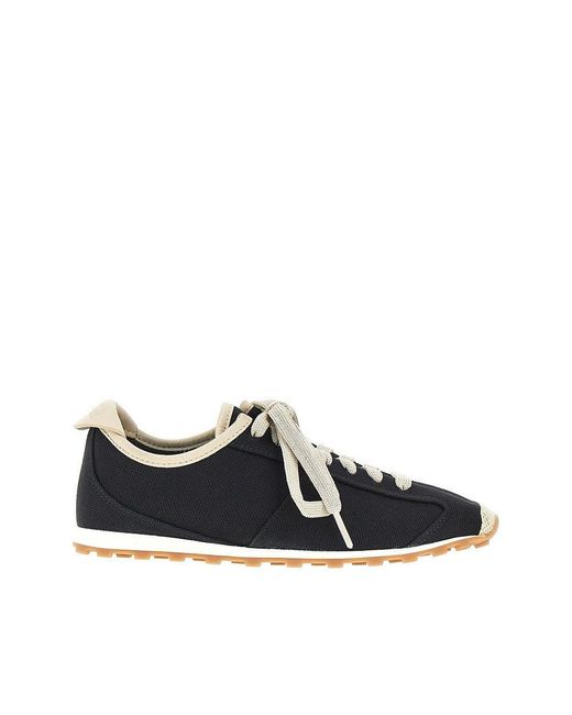 Jacquemus Black 'Les Tennis' Leather And Canvas Sneakers