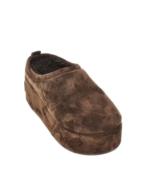 Sabot Con Platform 'Alaska Soft' di Balenciaga in Brown