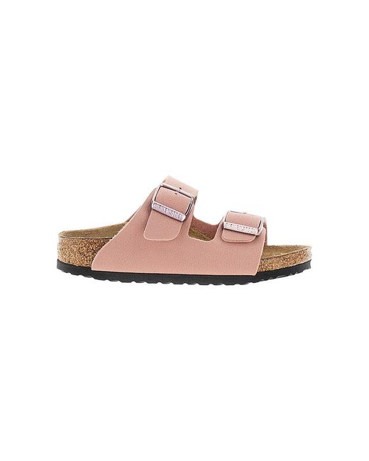 Birkenstock Pink Birko-Flor Nubuck 'Arizona' Sandals Kids