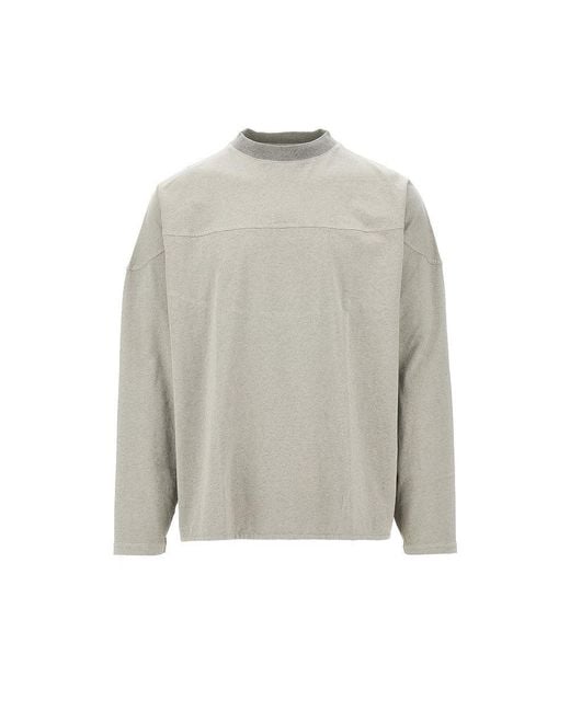 Jacquemus Gray 'Atelier' T-Shirt With Logo Embroidery for men
