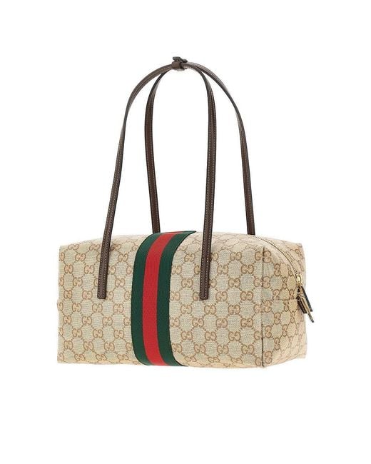 Gucci Natural Medium Melrose' Boston Bag